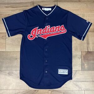 Majestic Cleveland Indians MLB Baseball Jersey Men’s Size Small Cool Base Blank